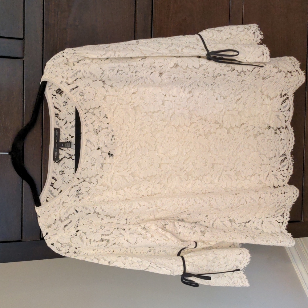 WHBM All Over Lace Blouse